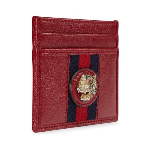 Gucci Rajah Card Holder in Red - Picture 3 of 4